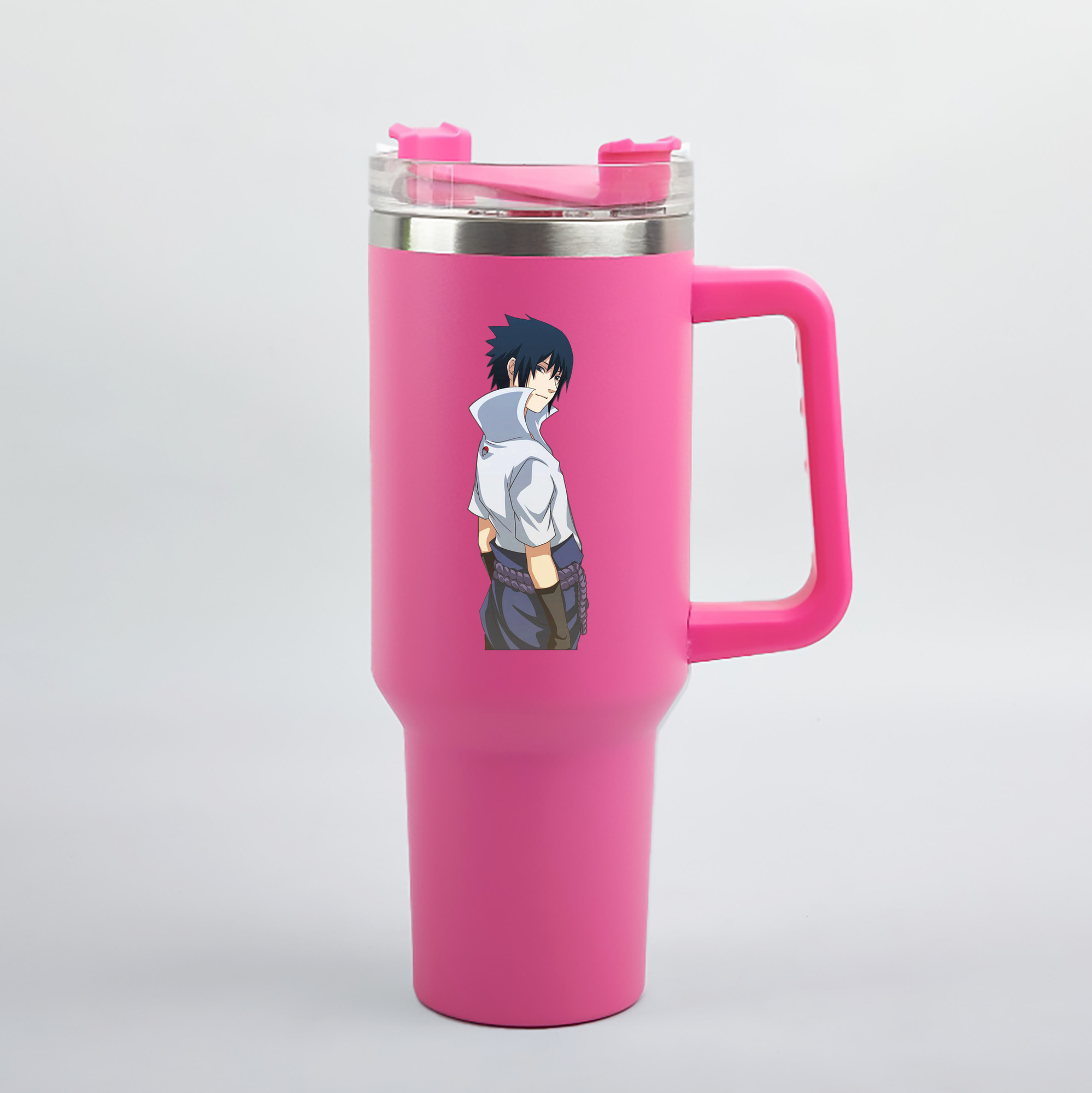 （画像用） NARUTO -ナルト- うちは サスケ Uchiha Sasuke 1200mL車用タンブラー（カラープリント）